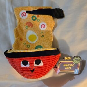 BarkBox Company Red and Yellow Dog Toy with Smiley Face